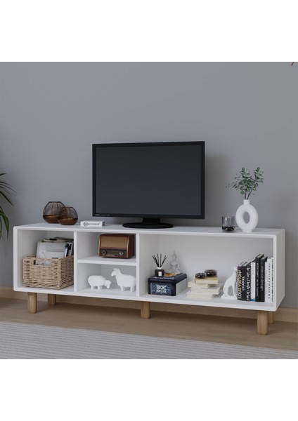 Bohem Serisi Natura Mat Beyaz Tv Ünitesi fırsatları