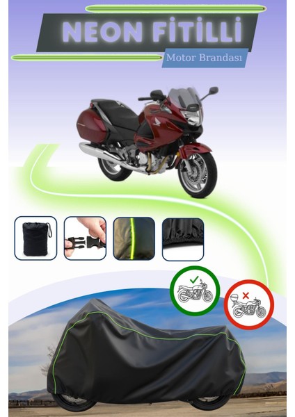 Siyah Neon Fitilli Honda Nt 700 V Deauville Abs Uyumlu Motor Brandası