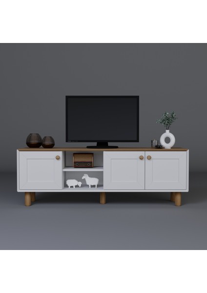 Bohem Serisi Garden Meşe - Beyaz Tv Ünitesi indirimleri