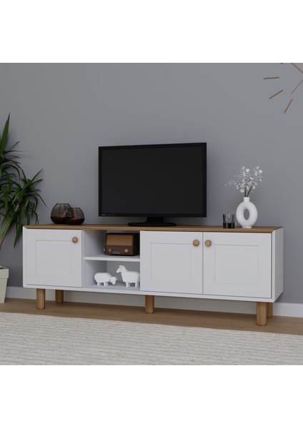 Bohem Serisi Garden Meşe - Beyaz Tv Ünitesi modelleri