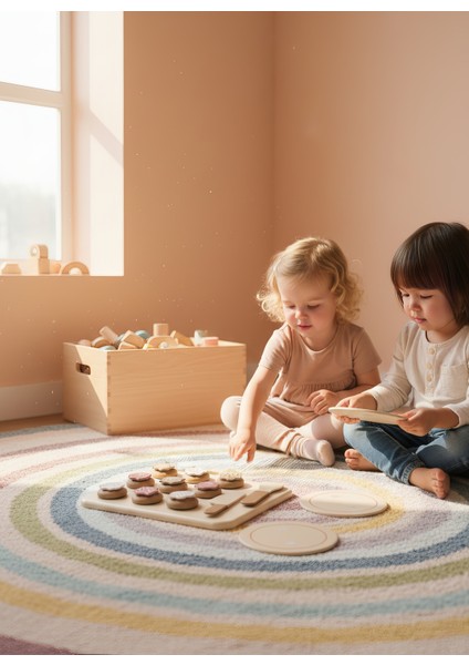 Doğal Ahşap Kurabiye Seti - Montessori Uyumlu Mutfak Oyuncağı fırsatları