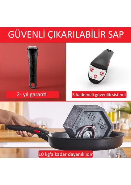 Ingenio Emotion 2x Titanyum 10 Parça Tava Seti - Paslanmaz Çelik L897SA74 indirimleri