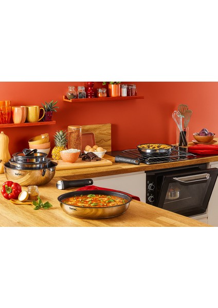 Ingenio Emotion 2x Titanyum 10 Parça Tava Seti - Paslanmaz Çelik L897SA74