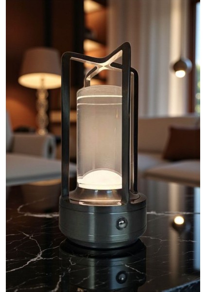 Vegas Dekoratif Şarjlı LED Dokunmatik & Dimmer Ayarlı Masa Lambası (3 Işık Modu)