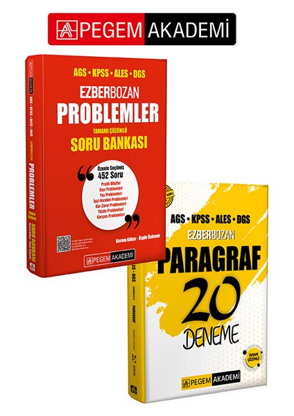 Pegem Akademi Ags Kpss Ales Dgs Ezberbozan Problemler Tamamı Çözü