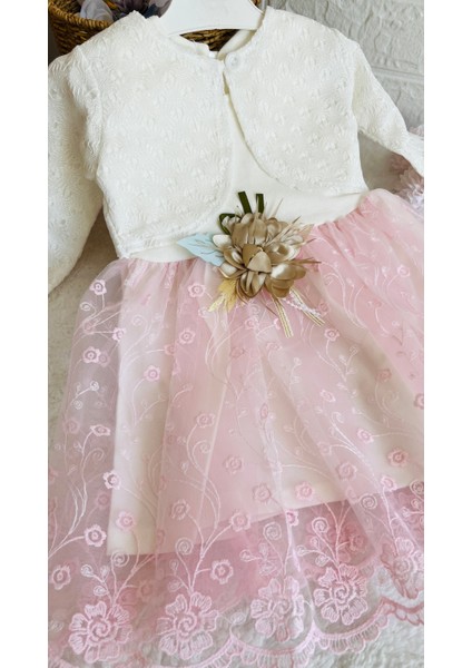 Kız Bebeklere Özel Günler Için Üretilmiş 2 Farklı Renkte Abiye Elbise modelleri