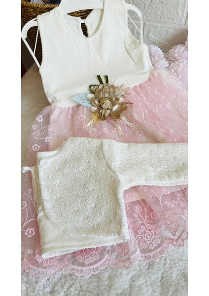 Kız Bebeklere Özel Günler Için Üretilmiş 2 Farklı Renkte Abiye Elbise fırsatları