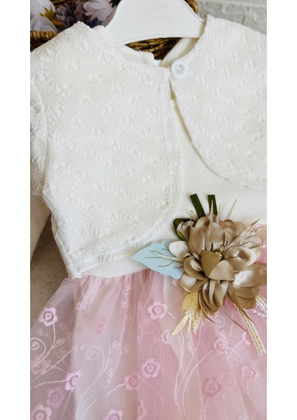 Kız Bebeklere Özel Günler Için Üretilmiş 2 Farklı Renkte Abiye Elbise indirimleri