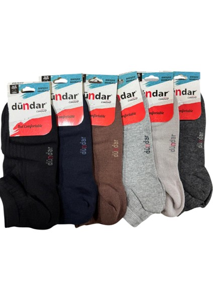 Unisex Asorti Pamuk 6'lı Patik Çorap