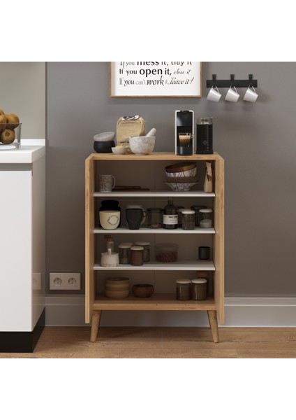 Luce Çok Amaçlı Mutfak Dolabı Meşe fırsatları