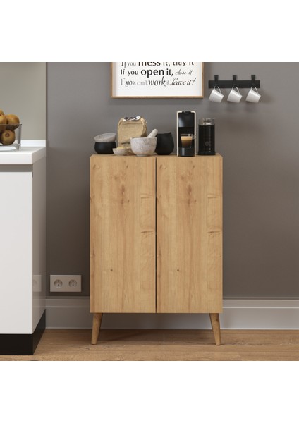 Luce Çok Amaçlı Mutfak Dolabı Meşe indirimleri