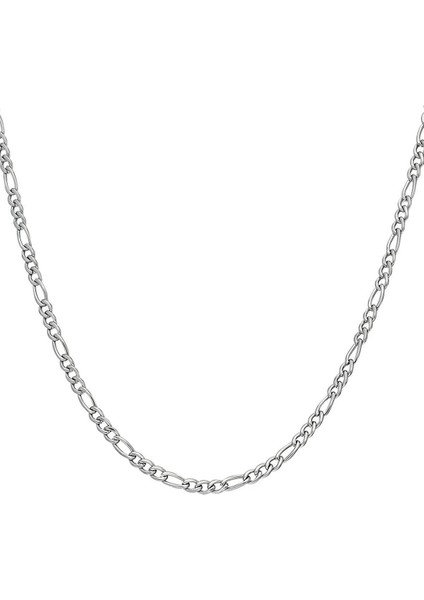 Paslanmaz Çelik Örme Gurmet Figaro Model 3'lü Erkek Spor Kolye Zincir Seti (Hediye Kutulu) indirimleri