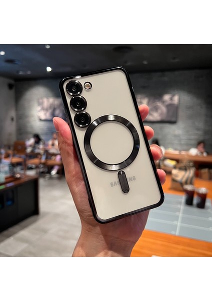 Samsung Galaxy A17 Uyumlu Magsafe Destekli Kamera Korumalı Şeffaf Arka Kapak Telefon Kılıfı