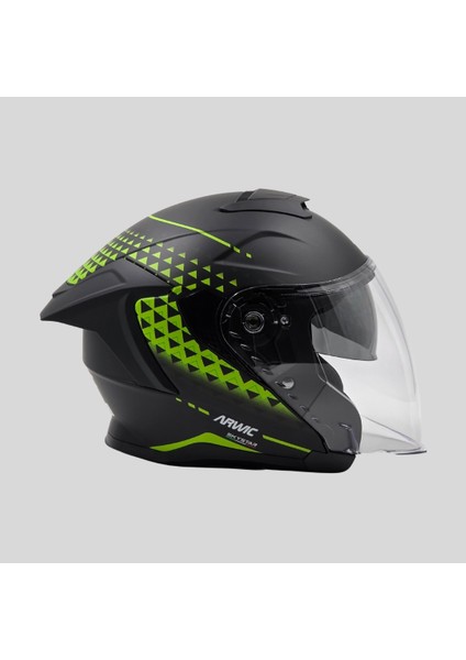 Skystar Yarım Kask Motosiklet Kaskı - AR836 - Ece-R 22.06 fırsatları