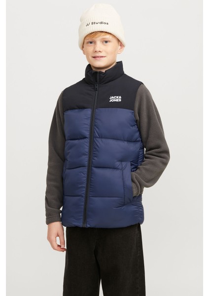 Jjetoby Bodywarmer Collar Lacivert Erkek Çocuk Yelek