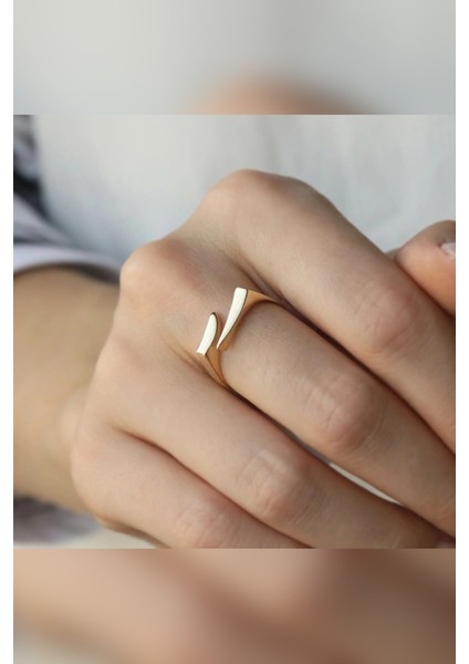 Sword Çizgi Model Altın Kaplama Ayarlanabilir Yüzük fiyatları