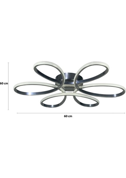 Krom Renk Modern Tasarım Yatak Odası - Salon - Mutfak Gün Işığı ve Beyaz LED Avize fırsatları