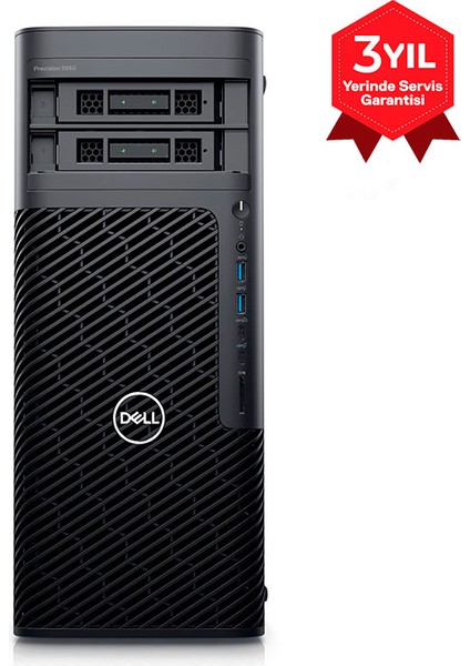 Precısıon T5860 W3-2423 64GB 512GB SSD 48GB Rtx A6000 4x Dp WIN11PRO Workstatıon