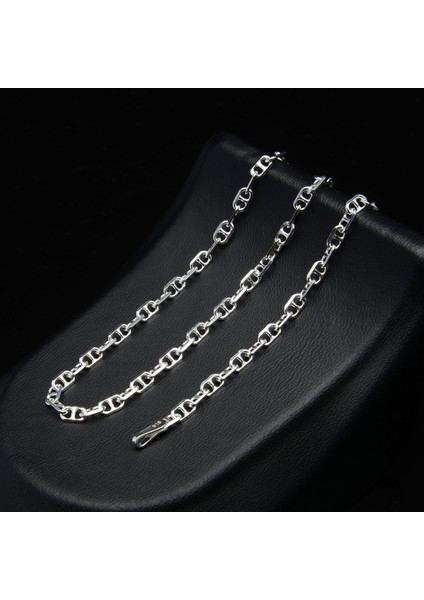 80 Mikron Dik Barlı Gümüş Zincir