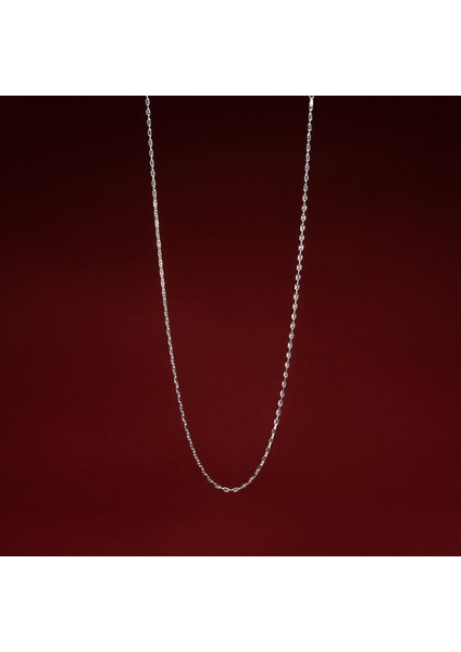 80 Mikron Dik Barlı Gümüş Zincir modelleri