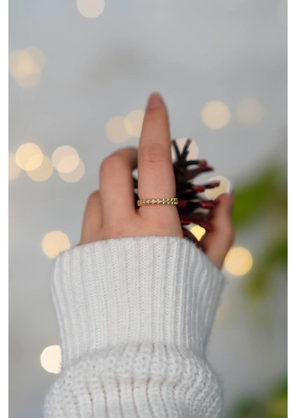 2'li Fiyonk ve Sezar Model Gold Ayarlanabilir Kadın Yüzük Set (2 Yüzük) modelleri