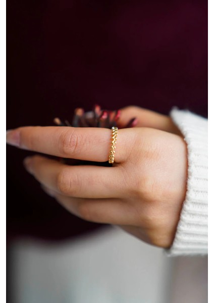 2'li Fiyonk ve Sezar Model Gold Ayarlanabilir Kadın Yüzük Set (2 Yüzük) fırsatları