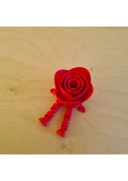 Dekoratif Eklemli Oturan Gül (PLA MALZEME) modelleri