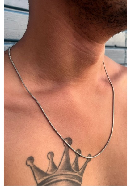 Unisex Ince Italyan Yılan Model Gümüş Kolye Çelik Zincir fiyatları