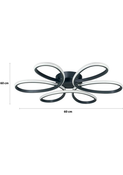 Antrasit Renk Modern Tasarım Yatak Odası - Salon - Mutfak Gün Işığı ve Beyaz LED Avize fırsatları