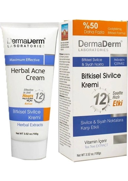 Dermaderm Bitkisel Sivilce Kremi 100 gr fiyatları
