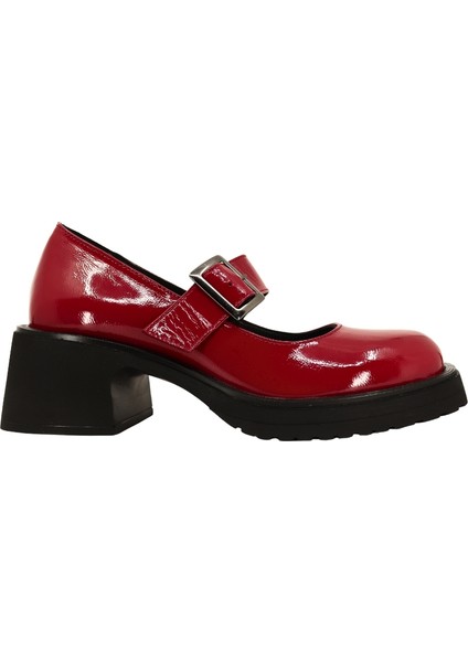 26101158R Rugan Deri Kadın Topuklu Ayakkabı