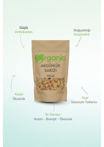 Doğal Akgünlük Sakızı - %100 Doğal Reçine - Günlük Sakızı, Taze & Yeni Mahsül 100GR fiyatları