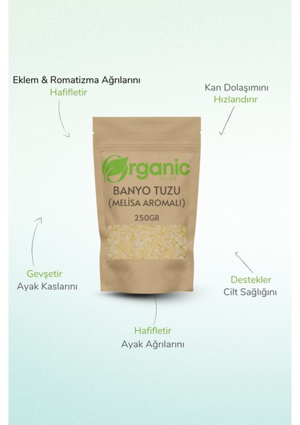 Doğal Melisa Aromalı Banyo Tuzu 250GR | Ayak Bakım Tuzu | Rahatlatıcı & Yenileyici fiyatları