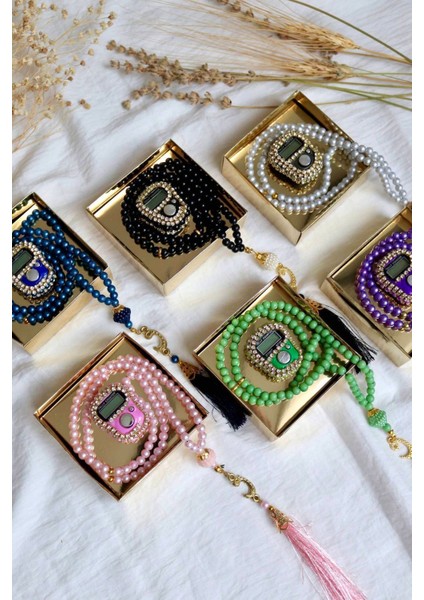 Taşlı Zikirmatik ve Tesbihli Mevlid Seti 50'li T302