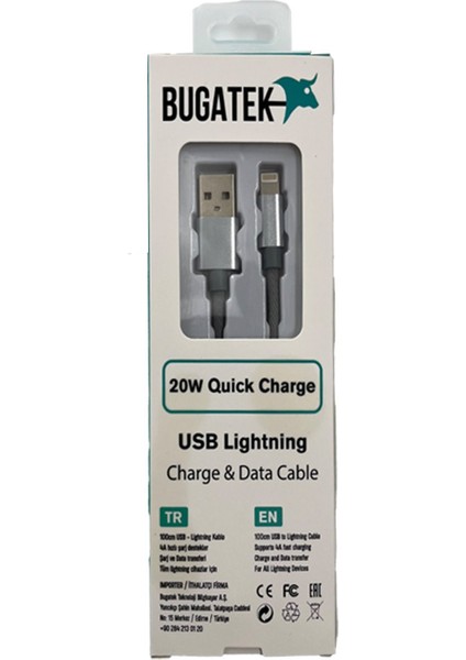 Örgü USB To Lightning 100 cm Charge Data Cable