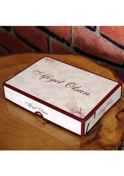 Pide ve Lahmacun Kutusu Sedefsiz ( 100 Adet )