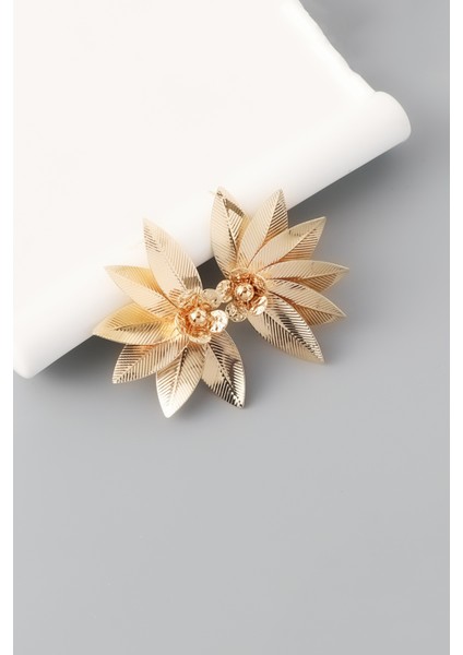 Vintage Yaprak Gold Çiçek Küpe fiyatları