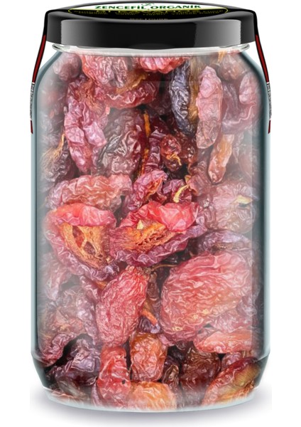 Kırmızı Dağ Eriği Çekirdeksiz Bi Kavanoz 660 Cc. Cam Kavanozda Ekşi Erik Kurusu Kırmızı Erik