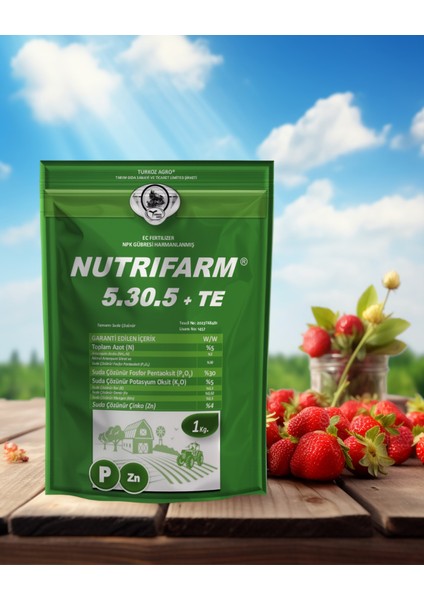 NUTRIFARM 5-30-5 + (4Zn) TE / Fosfor - Çinko (Köklenme Çiçeklenme)