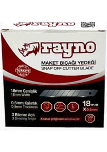 Maket Bıçağı Yedeği 100LÜ