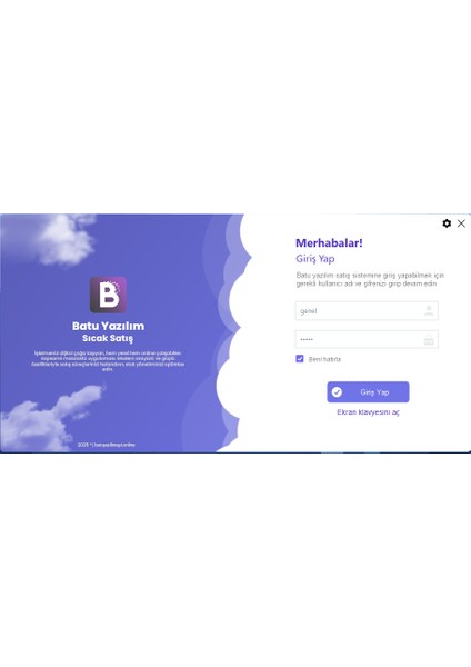 Batu Yazılım Barkodlu Satış Sistemi + Fiş Yazıcı (V1 - Yıllık Lisans)