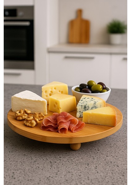 Bambu Top Ayaklı Yvarlak Sunumluk 25 cm ( Alg) fiyatları