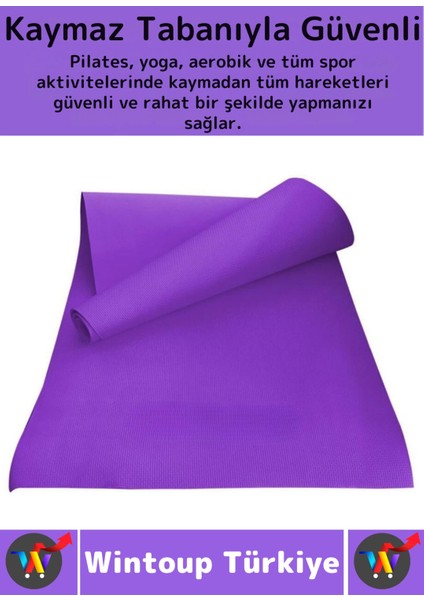 Taşıma Askılı Konforlu Su Geçirmez Kaymaz Pilates Aerobik Fitness Çadır Zemin Yer Minderi Kamp Matı indirimleri