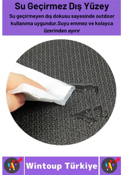 Taşıma Askılı Konforlu Su Geçirmez Kaymaz Pilates Aerobik Fitness Çadır Zemin Yer Minderi Kamp Matı