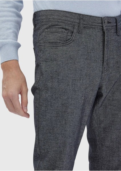 Antrasit Düz Dokuma Slim Fit Casual Pamuk Karışımlı Pantolon modelleri