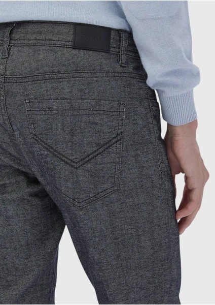 Antrasit Düz Dokuma Slim Fit Casual Pamuk Karışımlı Pantolon fırsatları