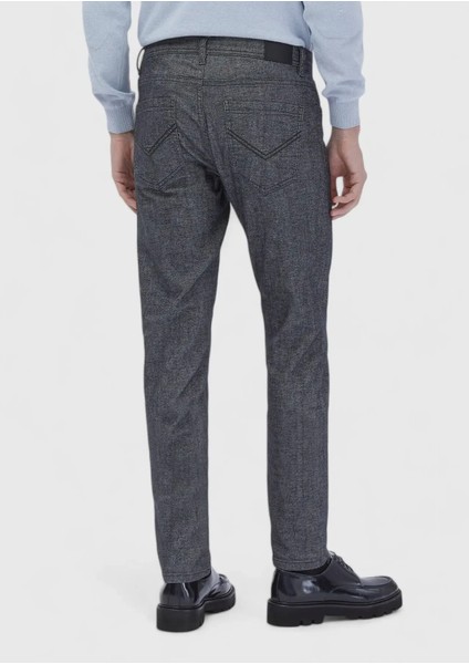 Antrasit Düz Dokuma Slim Fit Casual Pamuk Karışımlı Pantolon indirimleri
