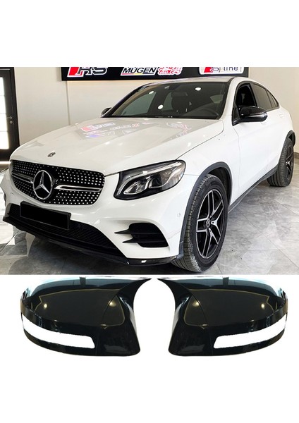 Mercedes Glc X253 Batman Yarasa Ayna Kapağı Parlak Siyah Abs 2015 ve Üzeri