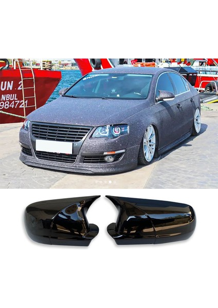 Vw Passat B6 Batman Yarasa Ayna Kapağı Piona Black Abs 2005 2006 2007 2008 2009 2010