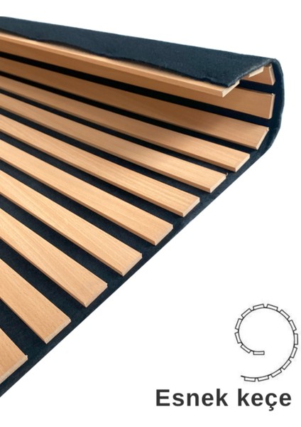 Mdf Ahşap Akustik Duvar Paneli 100 x 275 cm (Kayın) modelleri